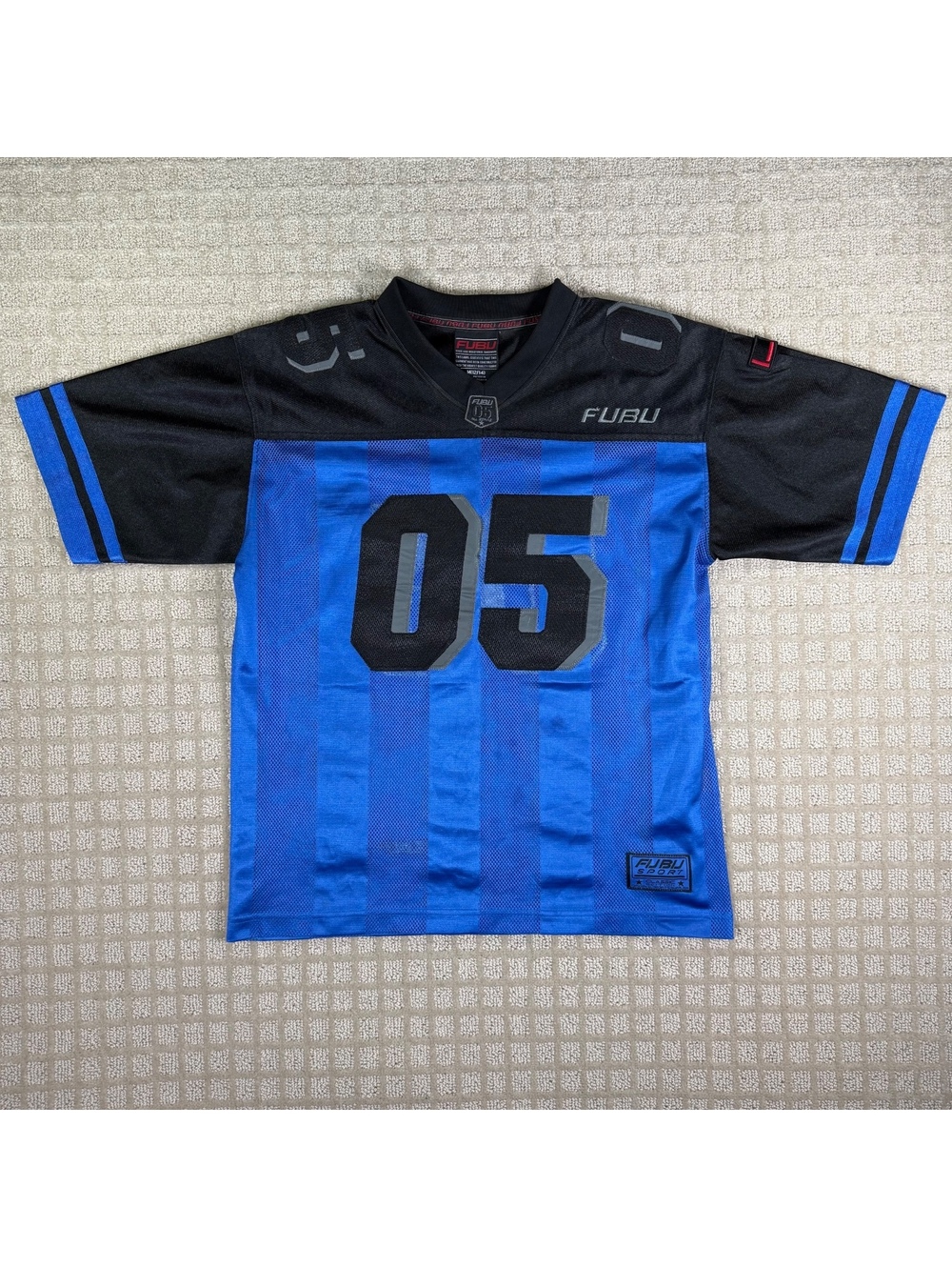Fubu Sport Blue Black Jersey Youth M